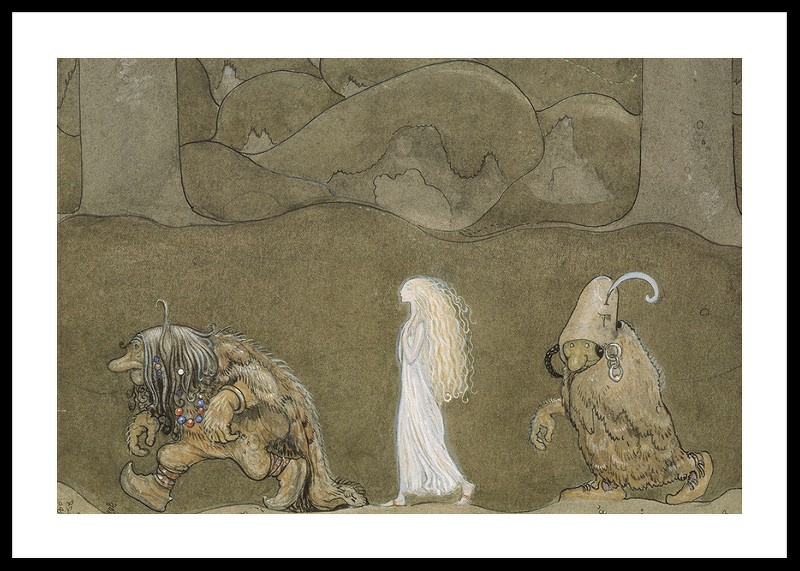 The Princess And The Troll By John Bauer-0