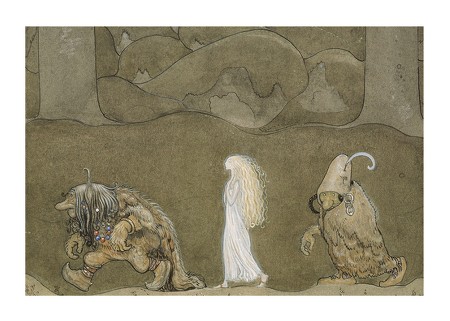 Poster The Princess And The Troll By John Bauer