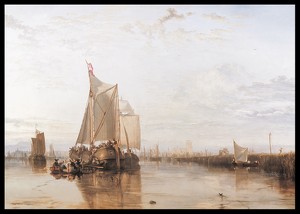 Dort Packet-Boat from Rotterdam Becalmed By William Turner-2