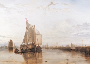 Dort Packet-Boat from Rotterdam Becalmed By William Turner-3