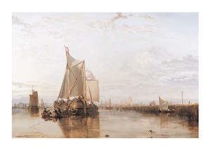 Dort Packet-Boat from Rotterdam Becalmed By William Turner-1