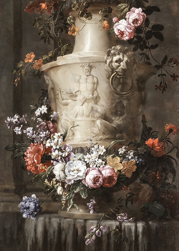 A Garland of Flowers By Jean-Baptiste Monnoyer-3
