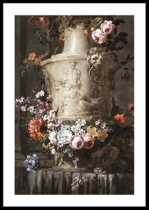 A Garland of Flowers By Jean-Baptiste Monnoyer-0