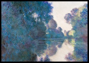 Morning on the Seine near Giverny By Claude Monet-2