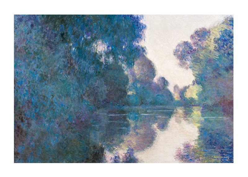 Morning on the Seine near Giverny By Claude Monet-1