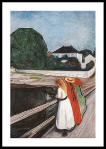 The Girls on the Bridge By Edvard Munch-0