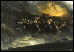 The Wild Hunt of Odin By Peter Nicolai Arbo-2