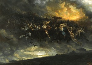The Wild Hunt of Odin By Peter Nicolai Arbo-3