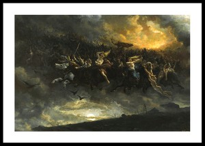 The Wild Hunt of Odin By Peter Nicolai Arbo-0