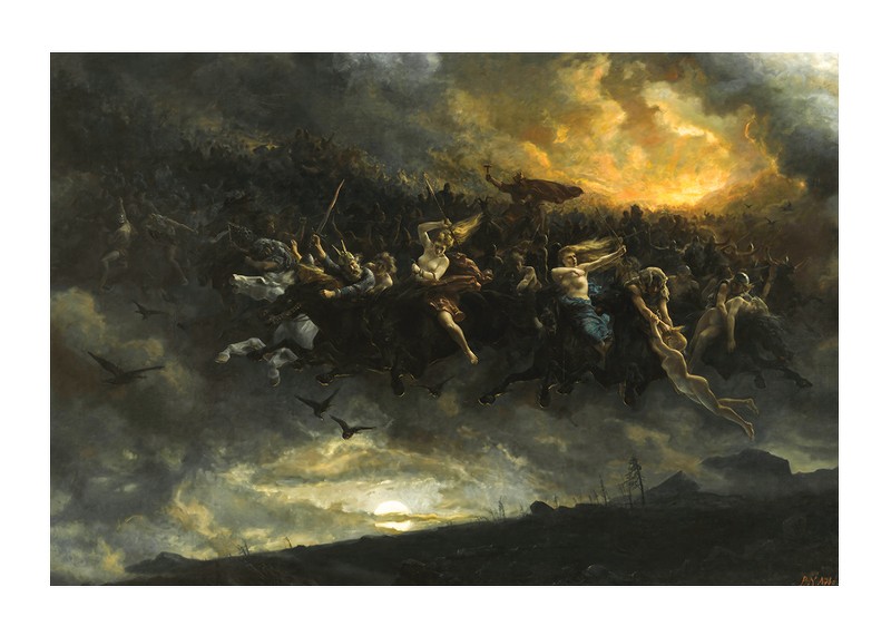 The Wild Hunt of Odin By Peter Nicolai Arbo-1