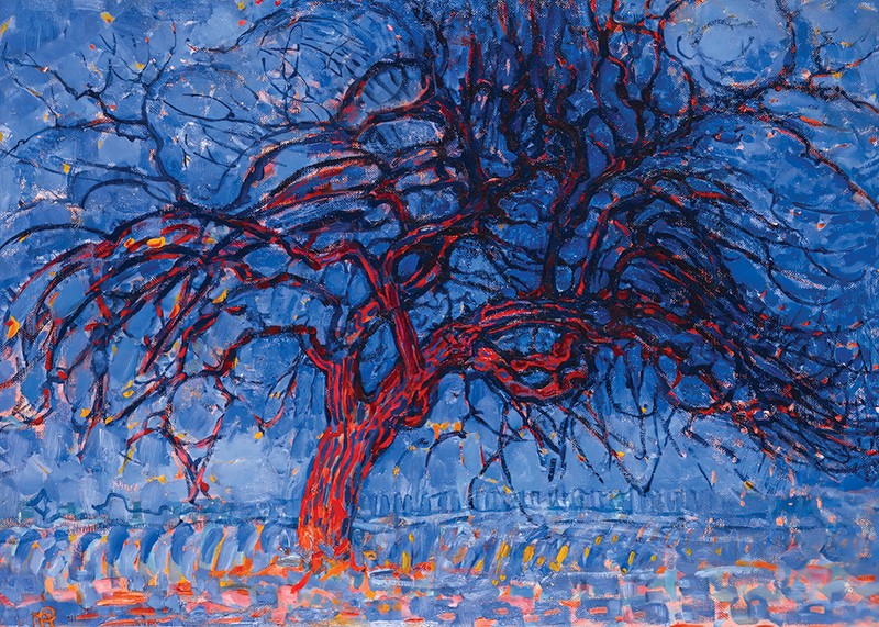 The Red Tree By Piet Mondrian-3