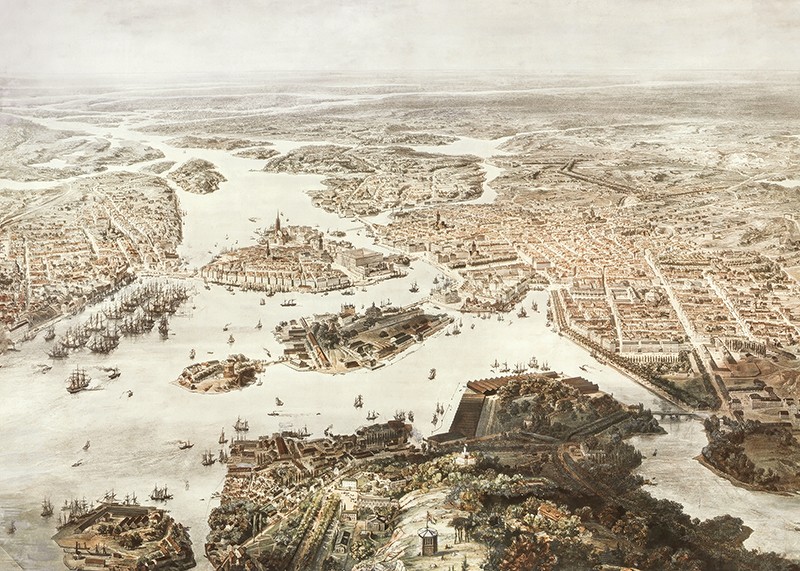 Fogelvue Over Stockholm 1860-3