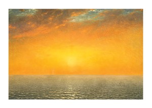 Sunset On the Sea By John Frederick Kensett-1