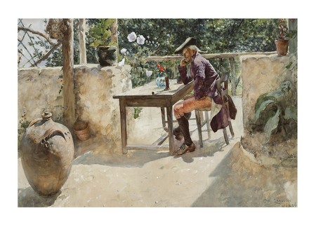 Poster The Vine By Carl Larsson
