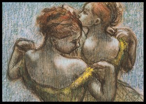 Two Dancers Half-length By Edgar Degas-2