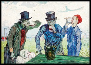 The Drinkers By Vincent van Gogh-2