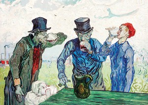 The Drinkers By Vincent van Gogh-3