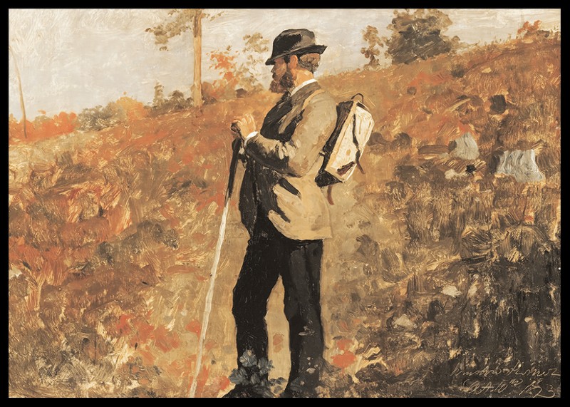 Man With A Knapsack By Winslow Homer-2