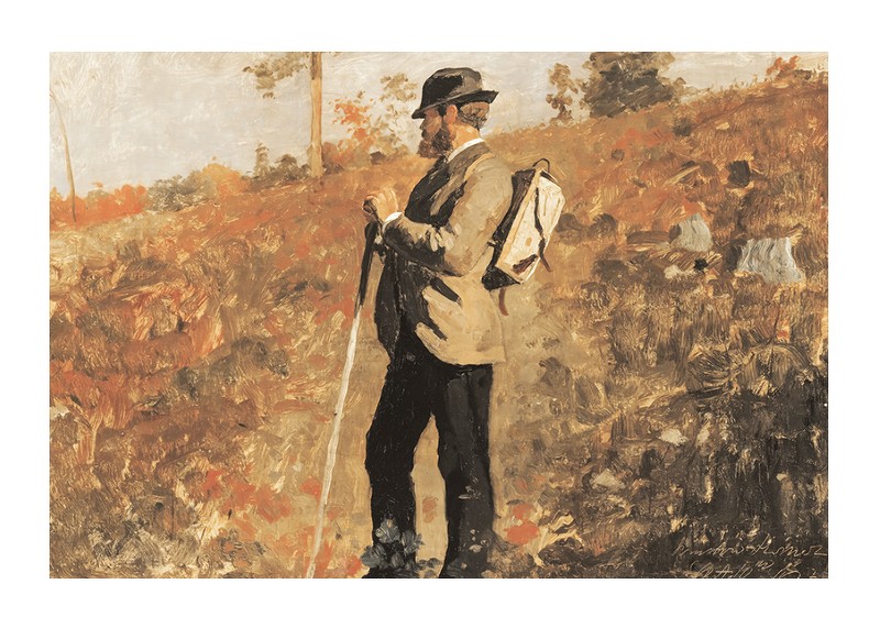 Man With A Knapsack By Winslow Homer-1