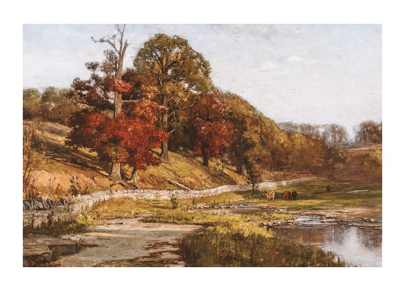 Oaks of Vernon By Theodore Clement Steele-1