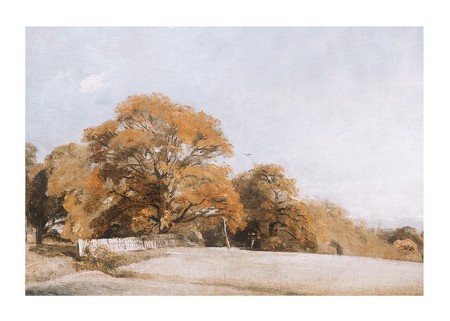 Poster An Autumnal Landscape At East Bergholt By John Constable