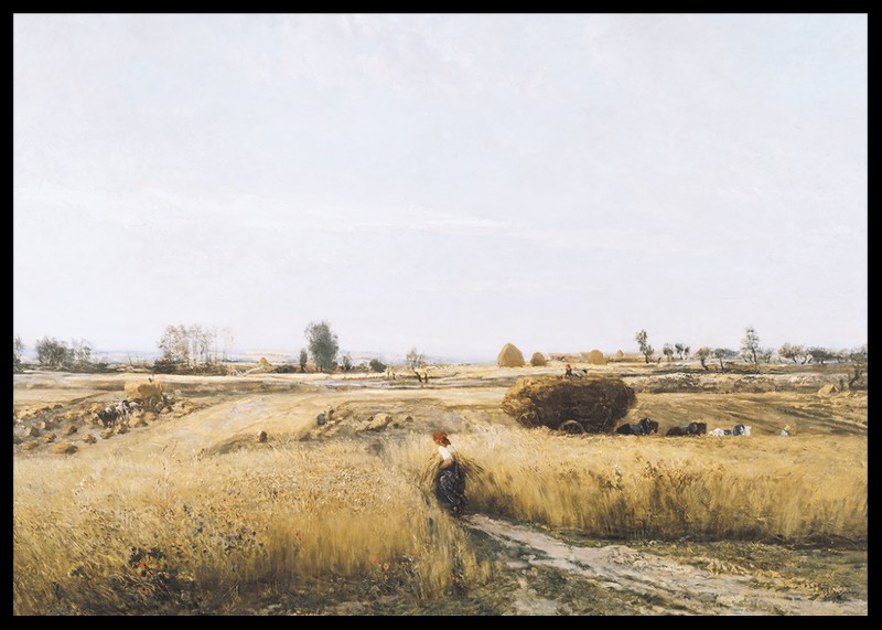 The Harvest By Charles-François Daubigny-2