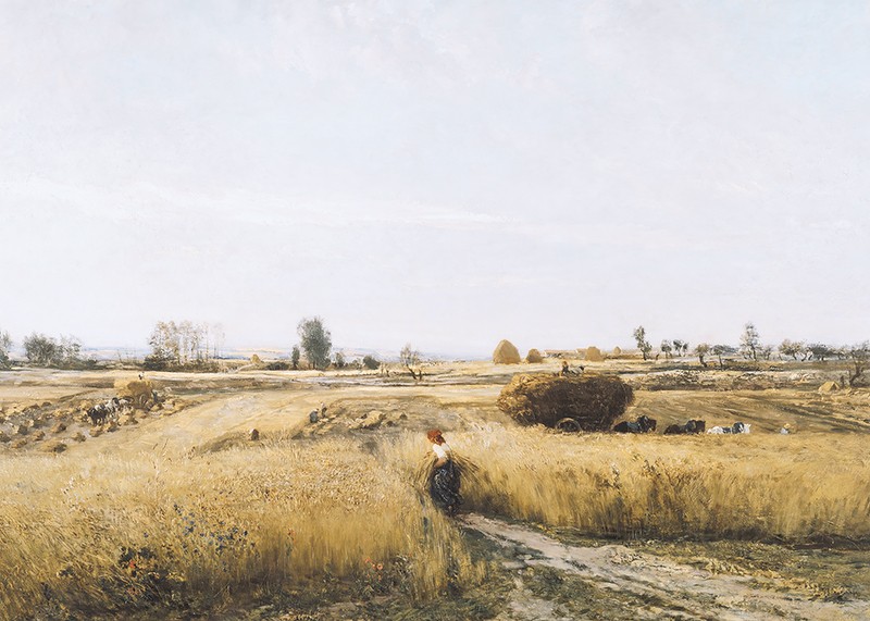 The Harvest By Charles-François Daubigny-3