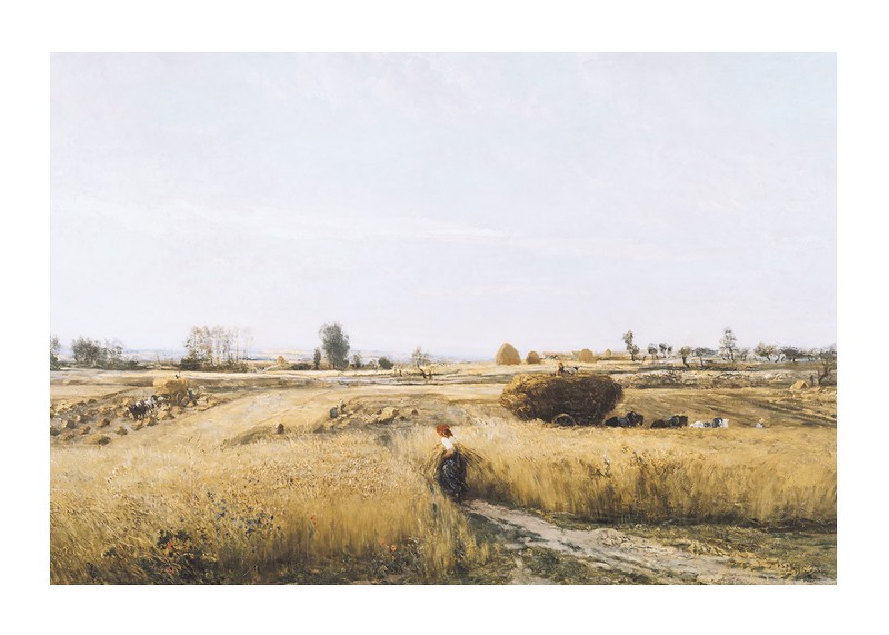 The Harvest By Charles-François Daubigny-1