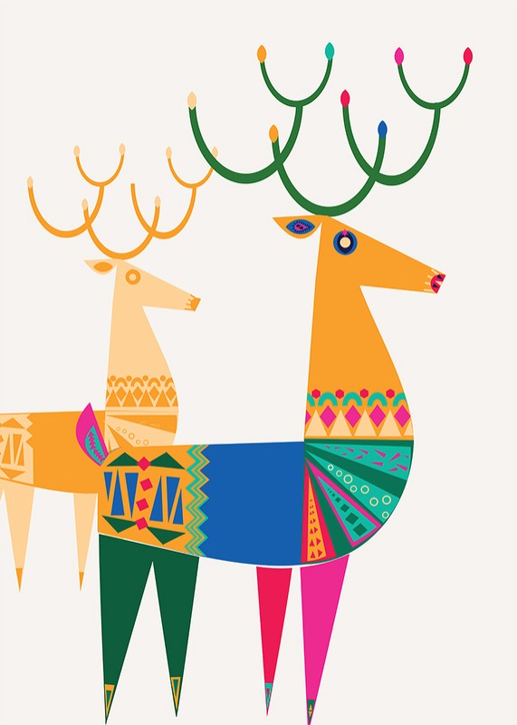 Christmas Deers-3