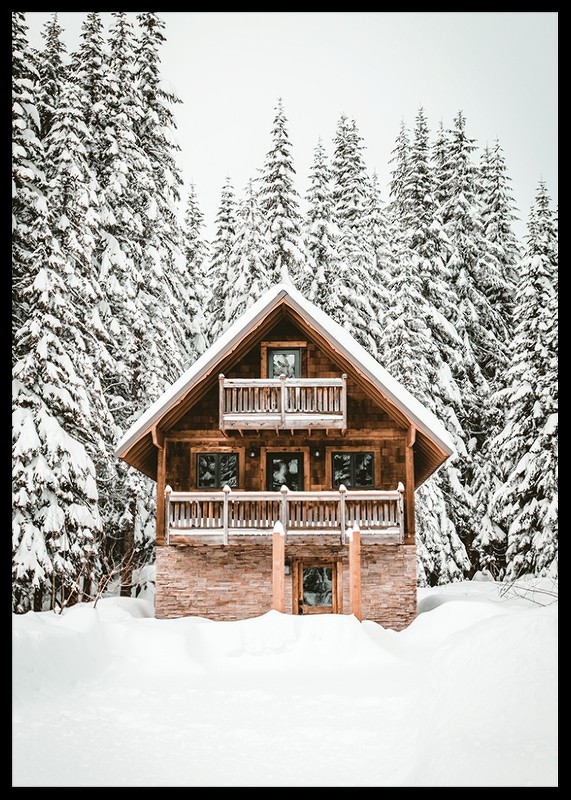 Cabin In Snow No4-2