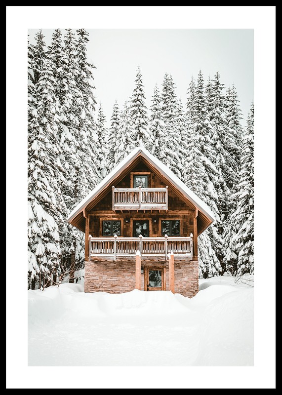 Cabin In Snow No4-0