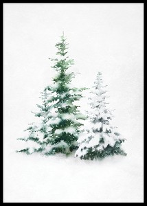 Watercolor Evergreen Trees-2