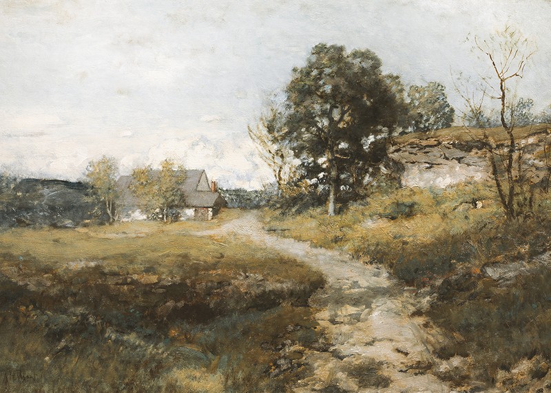 Arkville Landscape By Alexander H. Wyant-3