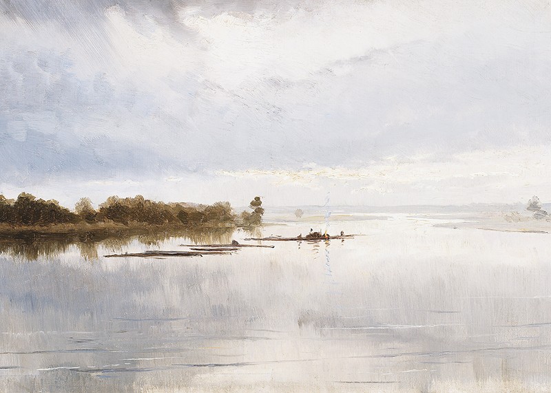 River Landscape By Ferdynand Ruszczyc-3
