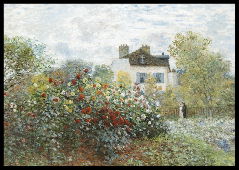The Artists Garden In Argenteuil By Claude Monet-2