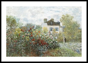 The Artists Garden In Argenteuil By Claude Monet-0