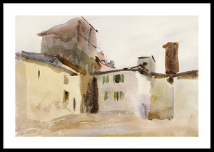Borgo San Lorenzo By John Singer Sargent-0