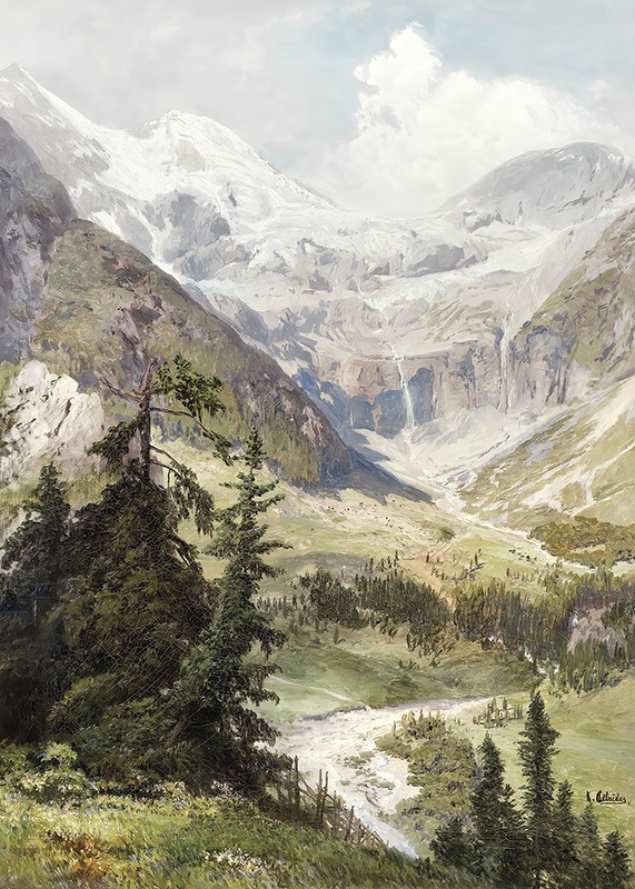 Sommer Im Gebirge By Konrad Petrides-3