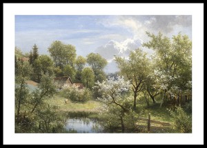 Blühende Obstbäume Bei Loschwitz By Eduard Leonhardi-0