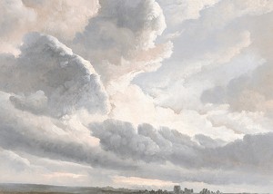 Study Of Clouds With A Sunset Near Rome By Simon Denis-3