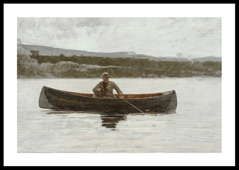Playing A Fish By Winslow Homer-0