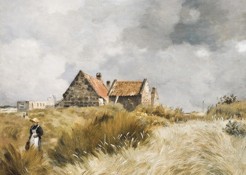 Cottage In The Dunes By Jean-Charles Cazin-3