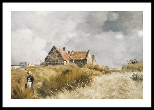 Cottage In The Dunes By Jean-Charles Cazin-0