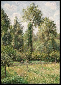 Poplars Éragny By Camille Pissarro-2