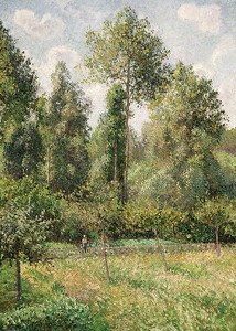 Poplars Éragny By Camille Pissarro-3
