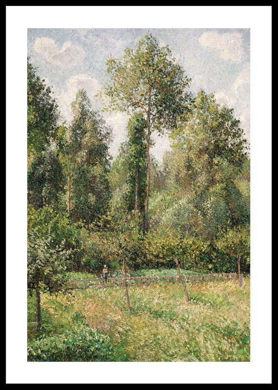 Poplars Éragny By Camille Pissarro-0