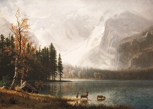 Estes Park Colorado Whyte's Lake By Albert Bierstadt-3