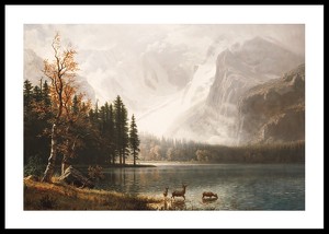 Estes Park Colorado Whyte's Lake By Albert Bierstadt-0