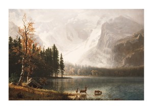 Estes Park Colorado Whyte's Lake By Albert Bierstadt-1