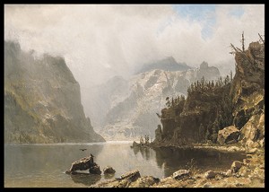 Western Landscape By Albert Bierstadt-2